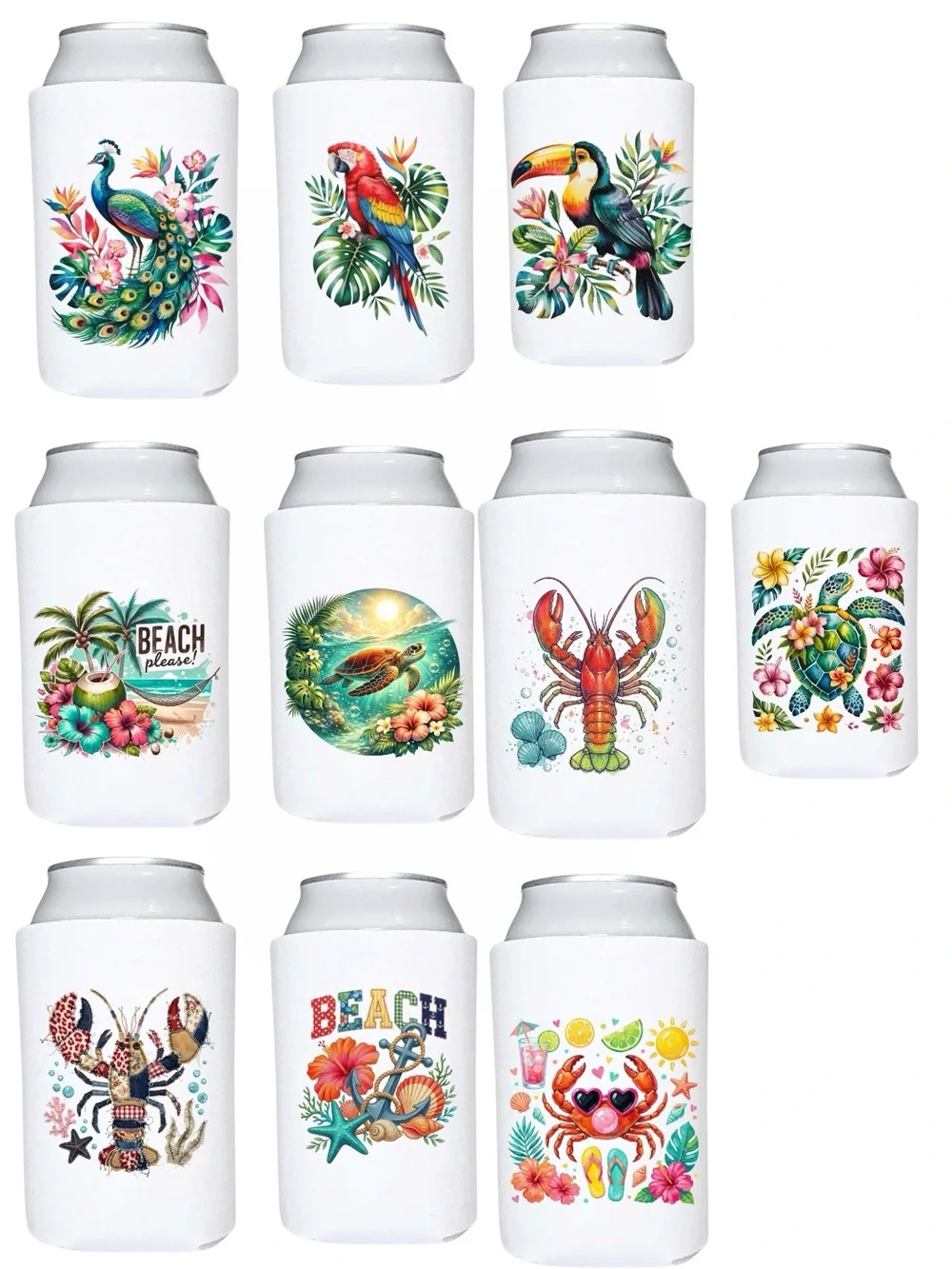 1 foam Can Cooler Koozie pick a design. Great for cans and bottles New